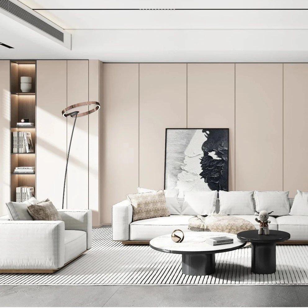 Melinco Eco-Friendly Whole House Cabinet Doors Walls Interior Doors One Color Complete Matching System for Modern Farmhouse Home