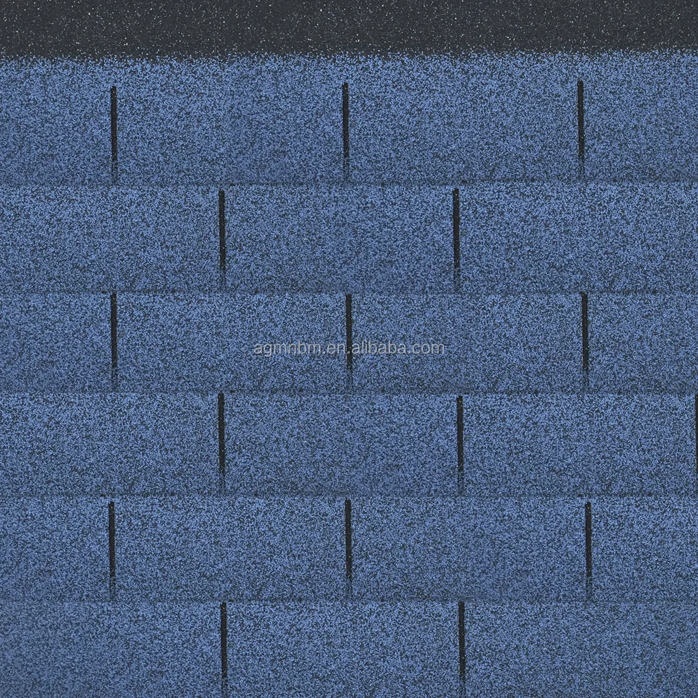 3-Tab Single Layer Asphalt Roofing Shingles Heat Resistant Glass Roofing Tiles Houses Hotels Plain Roof Sheet Material
