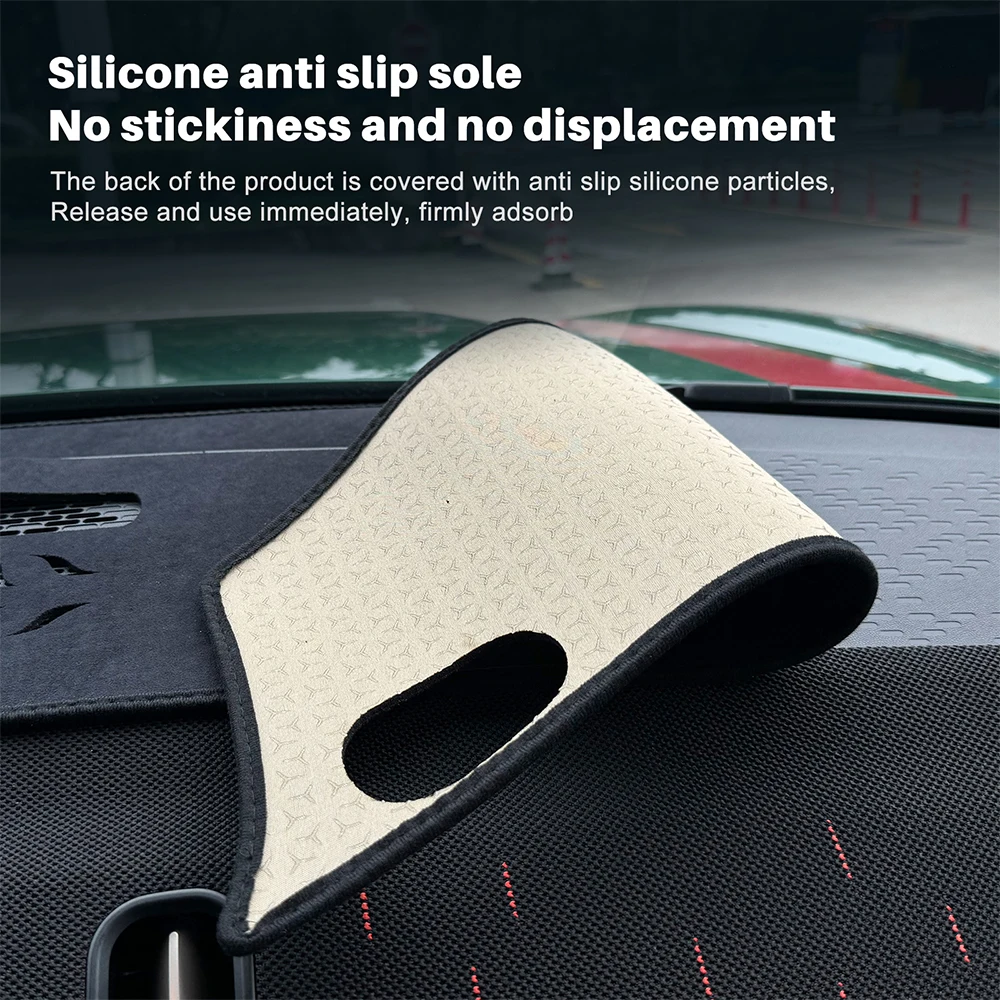 Anti-UV Dashboard Mat Cover Center Console for Mini Cooper Countryman U25 2024 2025 Premium Flannel Mat Protector Pad Sunshade