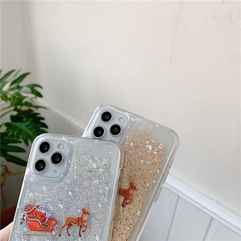 Custom Designs Printing on Liquid Quicksand Glitter Phone Case