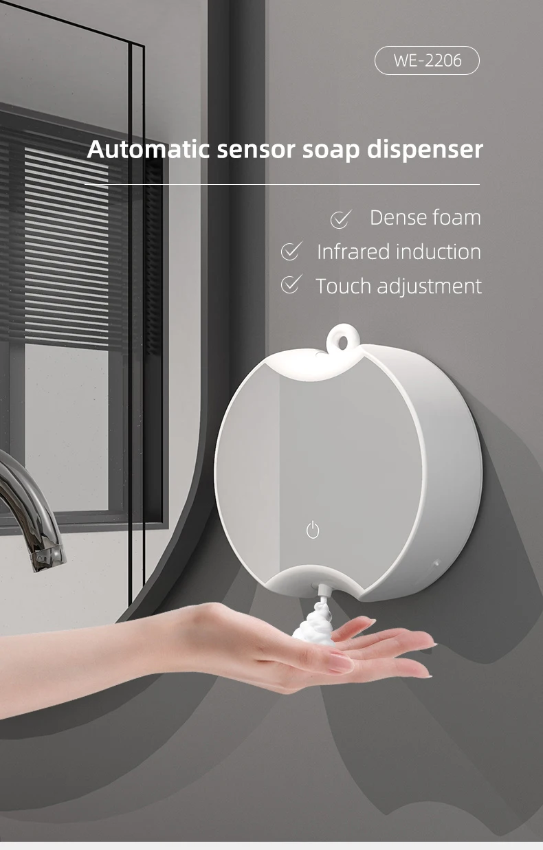 Household Toilet Automatic Sensor Foam Soap Dispenser 350ml Refill Bottle For Wall Mount Buy 5050