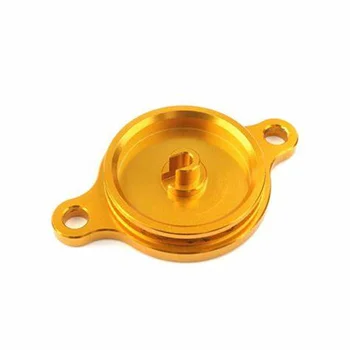 Dongguan factory OEM custom quality billet aluminum CNC machined Motorcycle Oil Filter Cover Cap