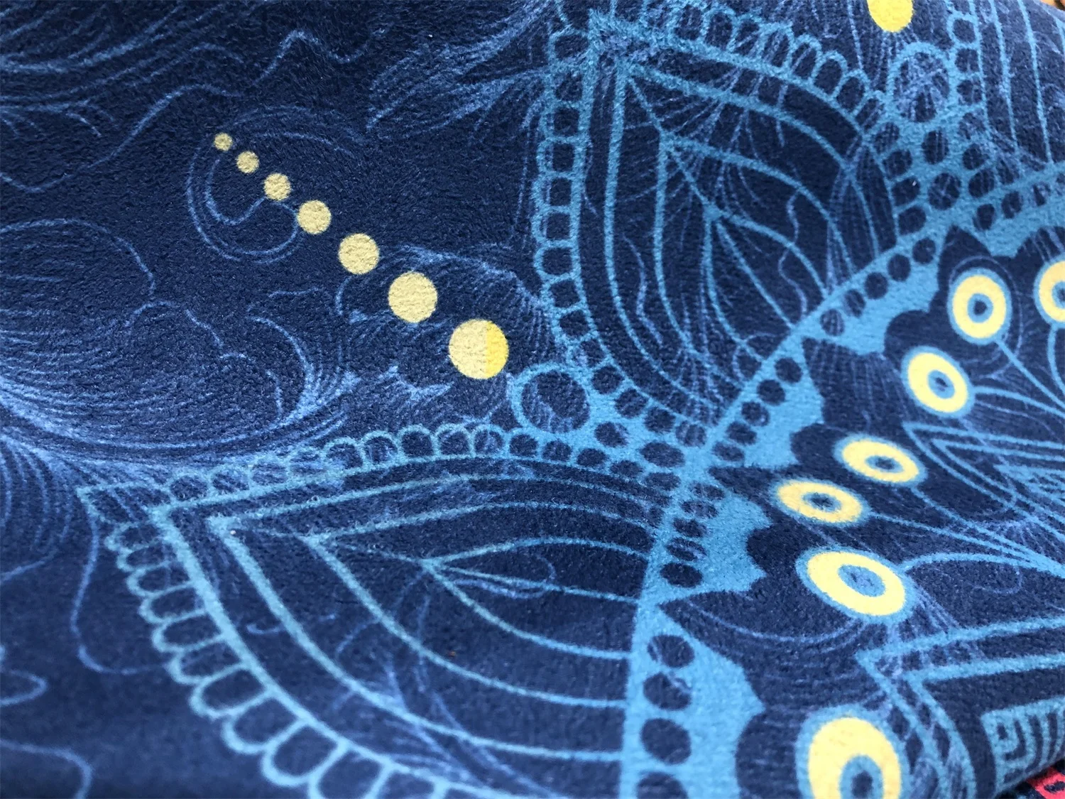 1 мм экологически чистый резиновый замшевый Коврик для йоги с индивидуальным принтом