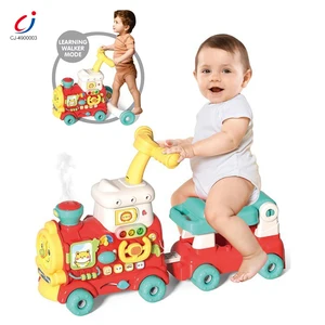Chengji Plastic Multifunctional Walking Car Electronic Early Educational Light Music Spray Baby Walker Sit Stand Learning Kids