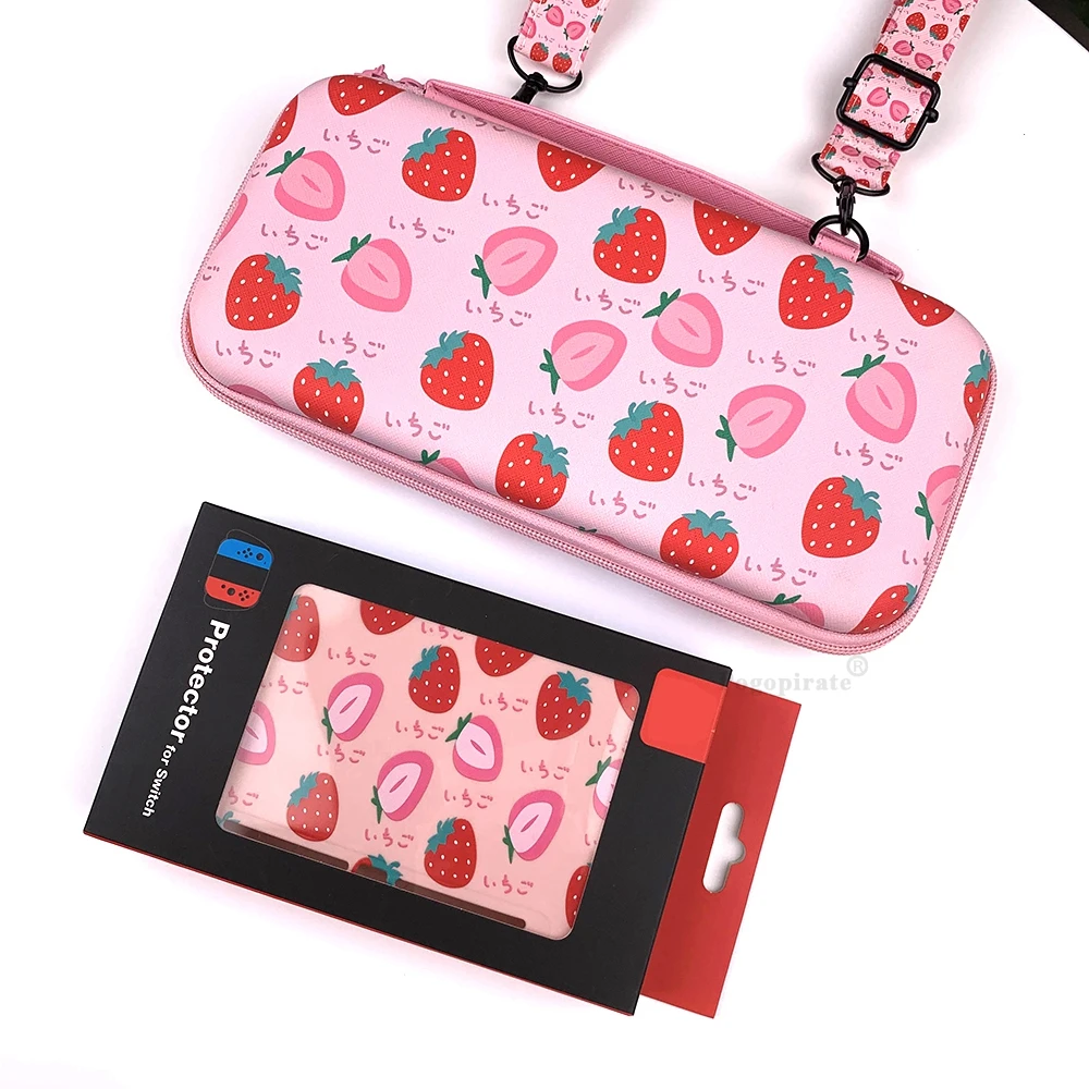 Kawai Tpu Fruit Appearance Storage Bag Protective Case Protective Case For Nintendo Switch Game Console Accessories