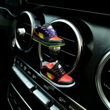 High Quality Soft PVC Cool 3D 1/6 Rubber Sneaker Dunk AJ Shoes Air Perfume Jor Dan Shoe One to one Car Accessories