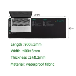 Пользовательский сублимационный принтер аниме мультфильм 900X400 прошитый геймерский коврик для мыши