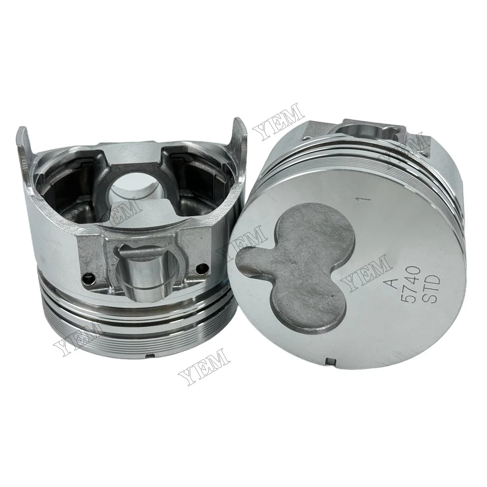 For Isuzu 3LB1 Piston Kit W/ Ring Repair Part Engine Repair Kit 4