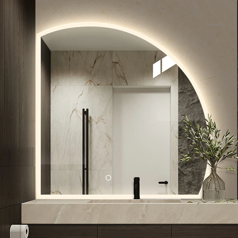touch sensore di tocco decorativo al muro decorativo frameless del bagno  specchio con luce principale e bluetooth