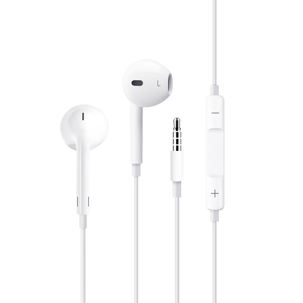 3.5mm Earphones Wired Headset Stereo for iphone Earpod with Mic Earbuds