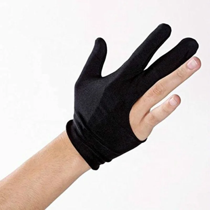 Three Finger Left Elastic Cue Stretchable Hand Protection Pool Shooter Safeguard Training Sport Snooker Billiard Gloves