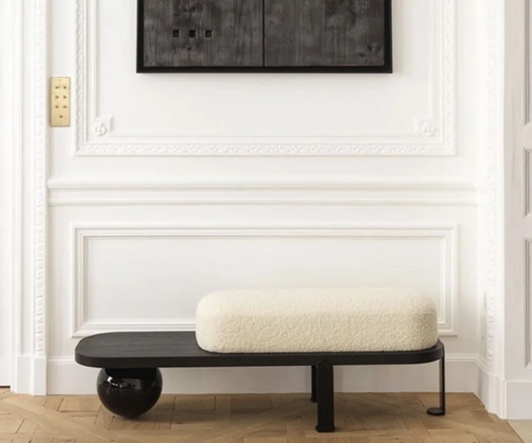 Japanese Nordic Creative Personality Long Bench Solid Wood Shoe Stool Household Door Wear Shoe Stool Entry Lounge Low Stool