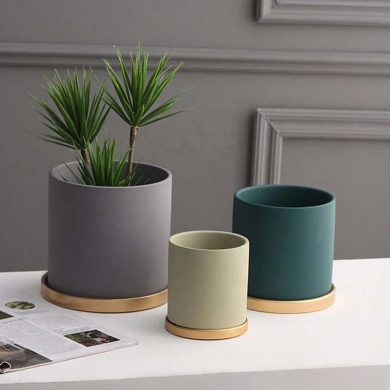 Custom Nordic Modern Succulent Planter Small Decorative Ceramic Plant Pots Indoor Clay Terracotta Flower Pot for Plants