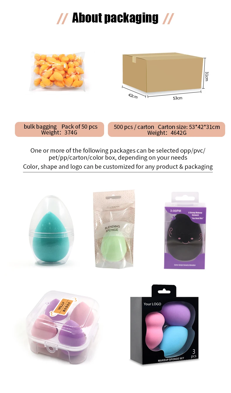 New Trends Oem Customized Marshmallow Powder Puff Makeup Pad Custom