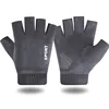 Guantes grises de medio dedo para hombre
