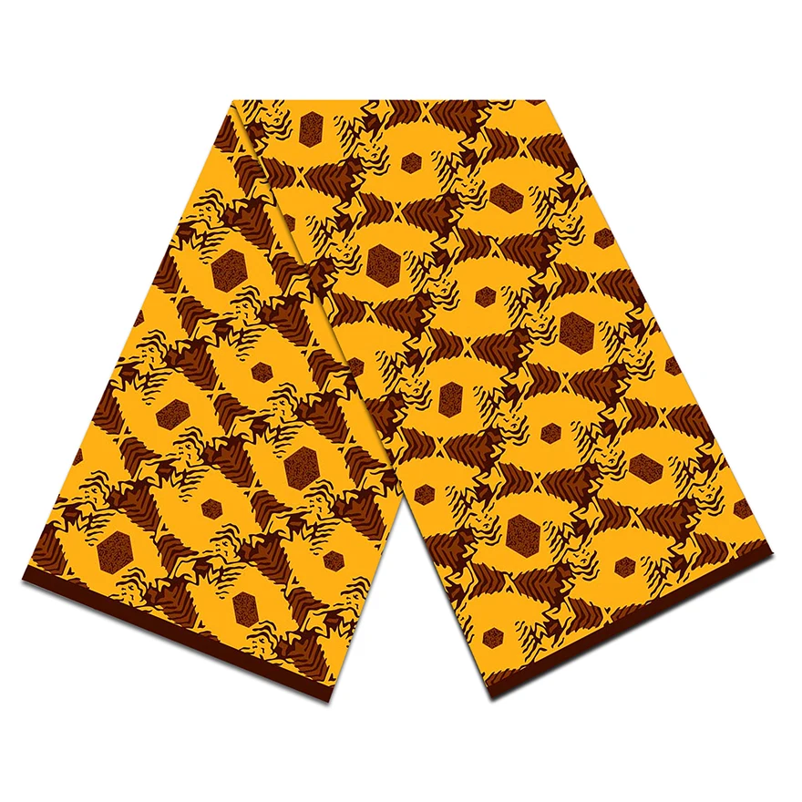Tissu Coton Africain Imprimé Cire (Ankara) Véritable - Prix Au Mètre - Neuf