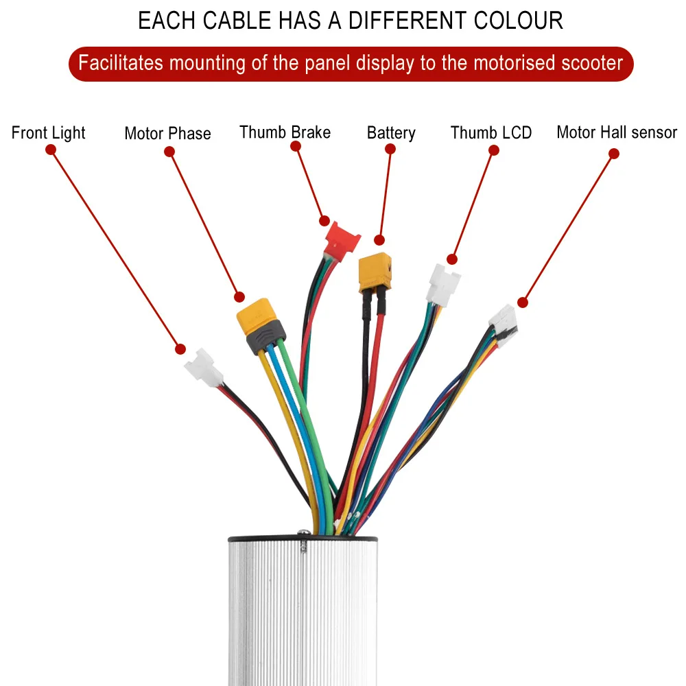 24V Controller 5.5inch LCD Monitor Electric Scooter Bike Brake Set Durable E-scooter Accessories Controller Kit