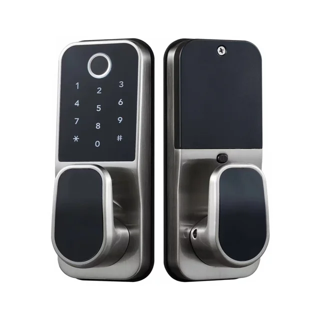 Cerradura Serrure Intelligente Biometric Digital Combination Finger Print Password Ttlock Smart Door Lock For Wooden Doors