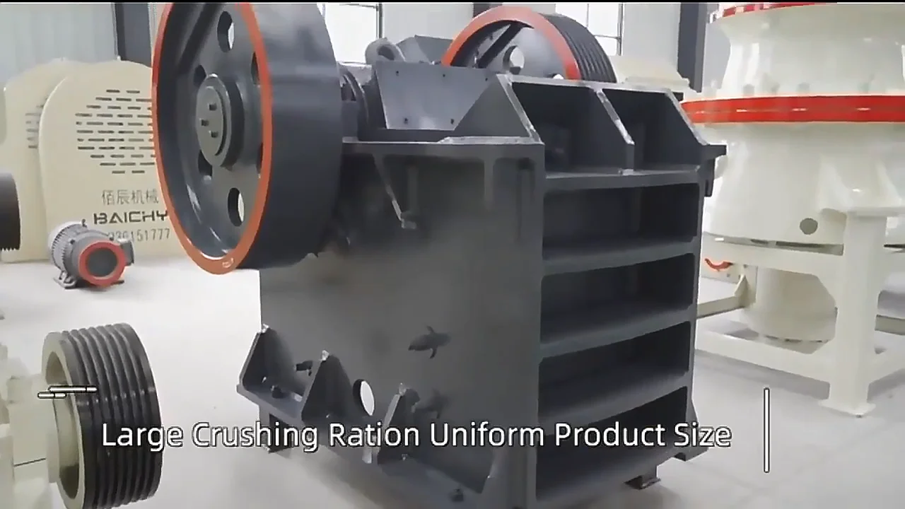 Mineral Stone Construction Waste Stationary Jaw Crusher Machine