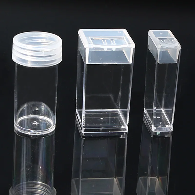 120pcs Clear Small Plastic Containers Transparent Storage Box With