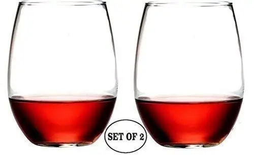 Etched Engraved Perfect Fun Handmade Gifts for Everyone Set of 2 Elephant Stemless Wine Glasses Stemless Wine Glass