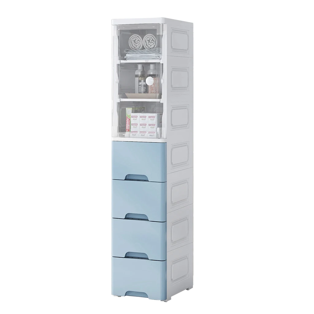 Multifunction Durable Plastics Storage Drawer Drinks and Snacks Storage Cabinet