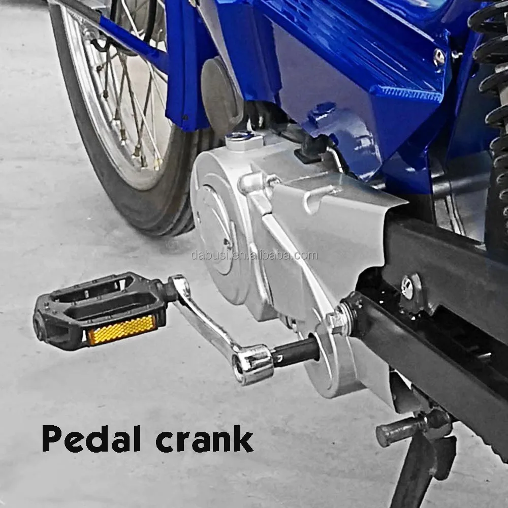 Factory  Retro Underbone 49cc 110cc Gas Motorcycle Moped Bike with Pedal for Adults
