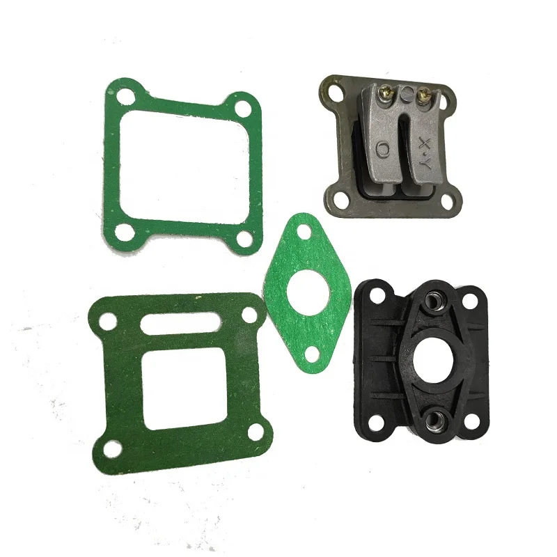 Язычковый клапан + впускной коллектор Уплотнители для 47cc 49cc Mini Moto внедорожный карманный велосипед ATV Quad Go Kart Scooter