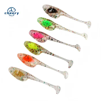 Mini Stainless Steel Root Fishing Float Water Sandwich T-tail Lure Soft Worms 8 Pieces/Box Freshwater Saltwater Artificial Bait – Soft Lure – view 2