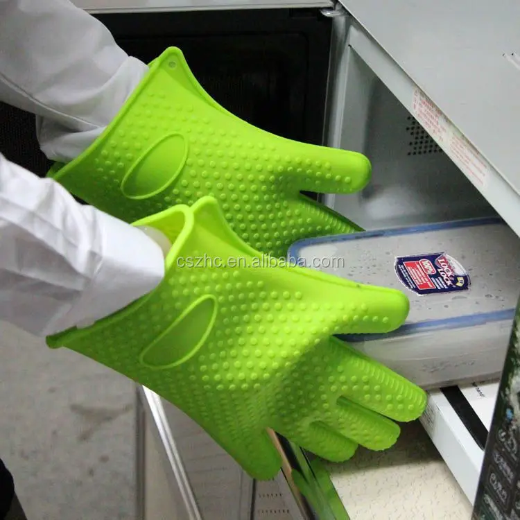 Grilling Gloves Heat Resistant BBQ Kitchen Silicone Oven Gloves Safe Handling of Hot Food Pots and Pans for Barbecue supplier