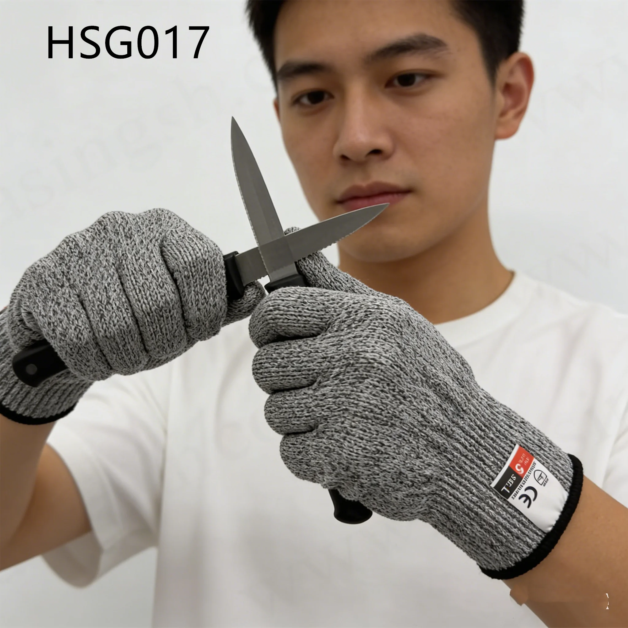 LXG,waste Sorting Puncture Resistant Reusable Safety Work Gloves Durable Cut Proof Gloves for Industrial & Daily Use HSG017