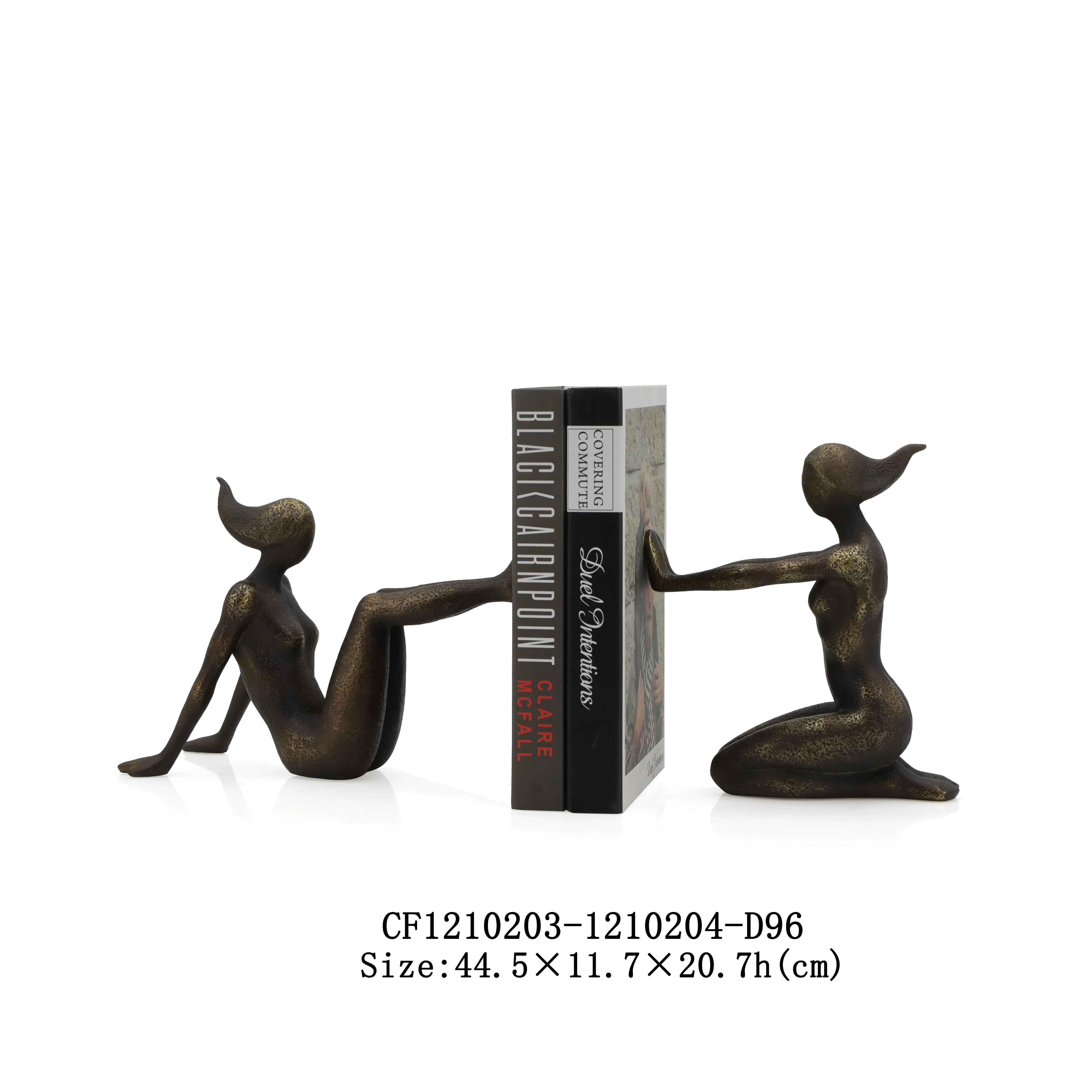 European Style Abstract Man Figurine Bookends Set Office Living Room For Home Interior Decor details