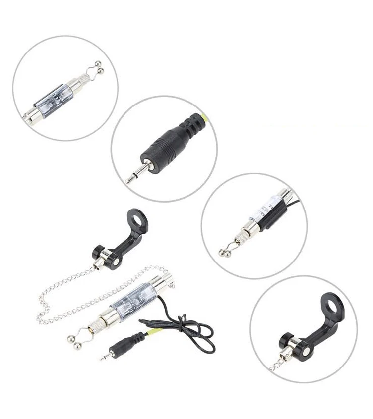 Blogiiup Alarme De Touche Pour Carpe – Détecteur De Morsure Sans Fil 2 Pièces, Portée 300 M, Réglage Volume/tonalité/sensibilité, Noir
