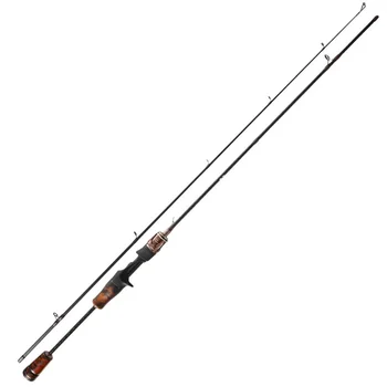 For Mandarinfish Spinning Rod Solid Wood Grip Carbon Tip Straight/Gun Handle Fast Action Lake Fishing – Rod – view 2