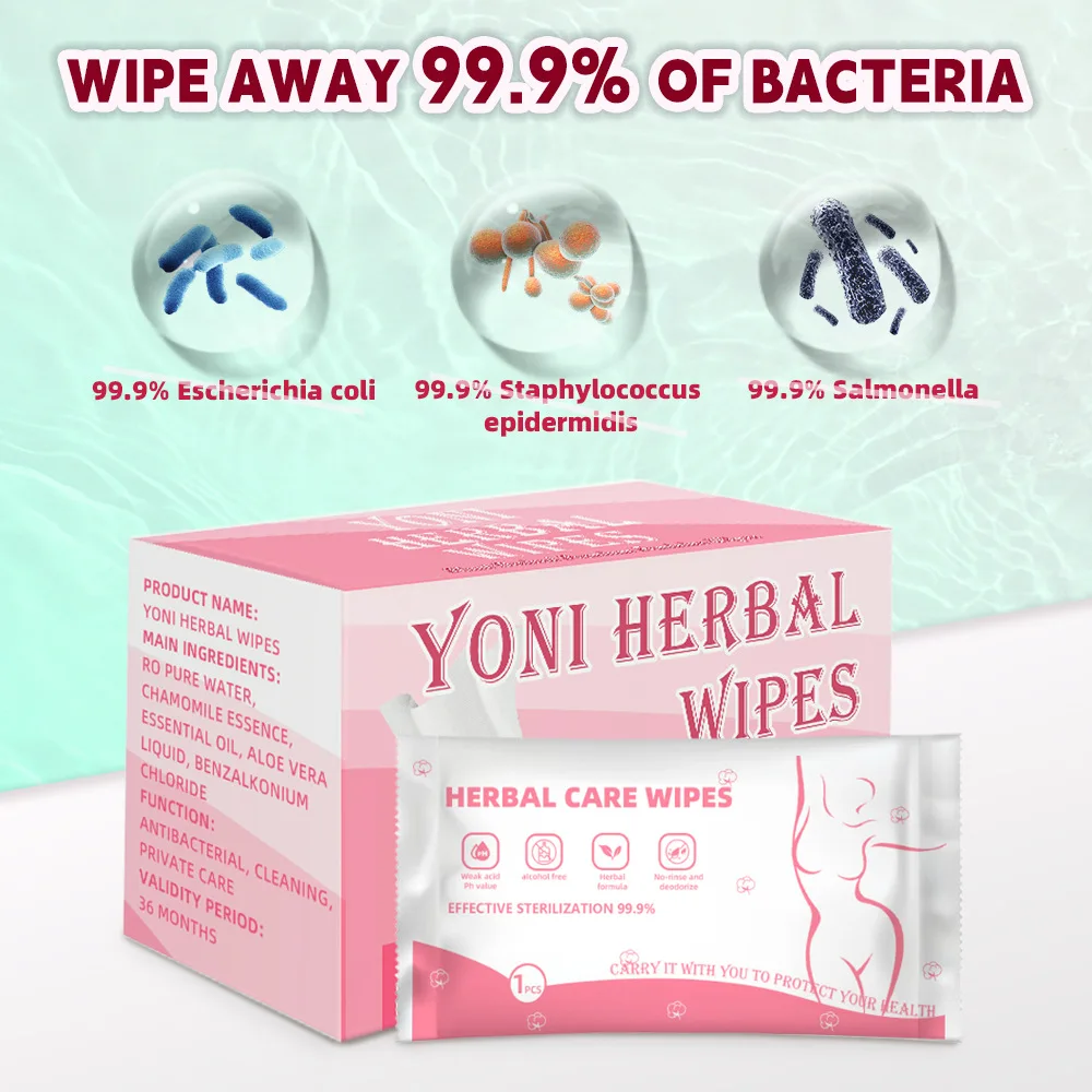 Factory Private Label Organic OEM Custom Alcohol Free Femininity After Sex Cleaning Disposable Yoni Feminine Wet Wipes