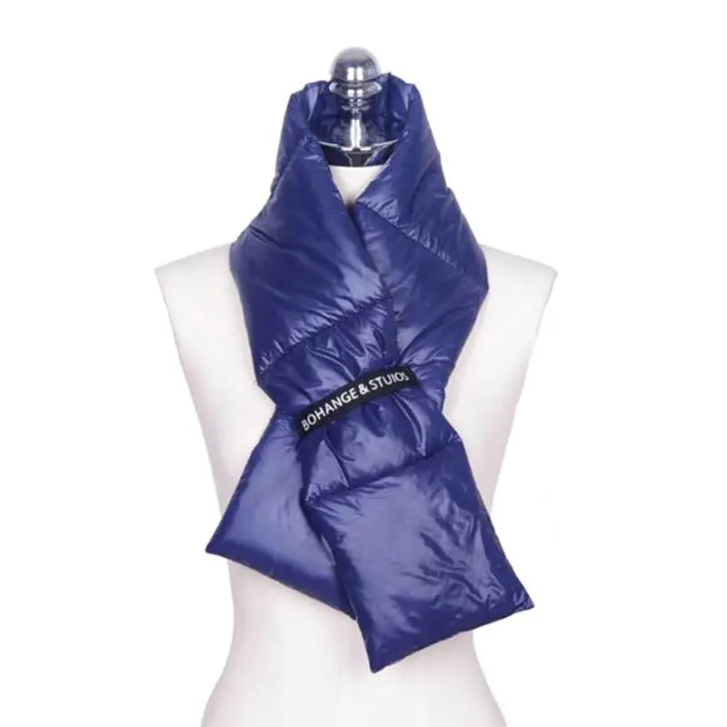 Puffy Scarf Outdoor Wearable Camping Quilted Down Scarf Camping Down Scarf