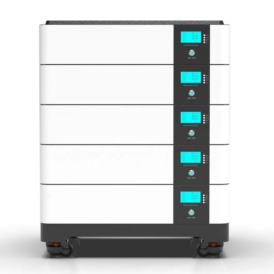 300ah 200ah 100ah Stacked Lithium Battery Energy Storage 6000 Cycles 4