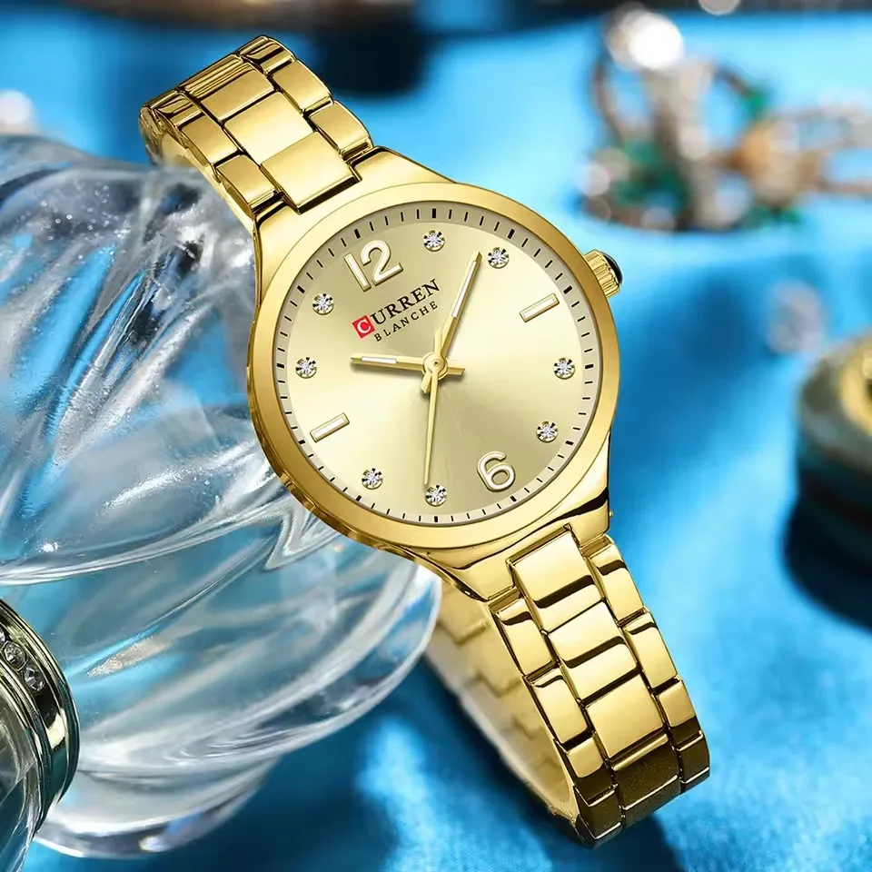 CURREN 9105 Casual Brand Watches for Women Simple Stylish