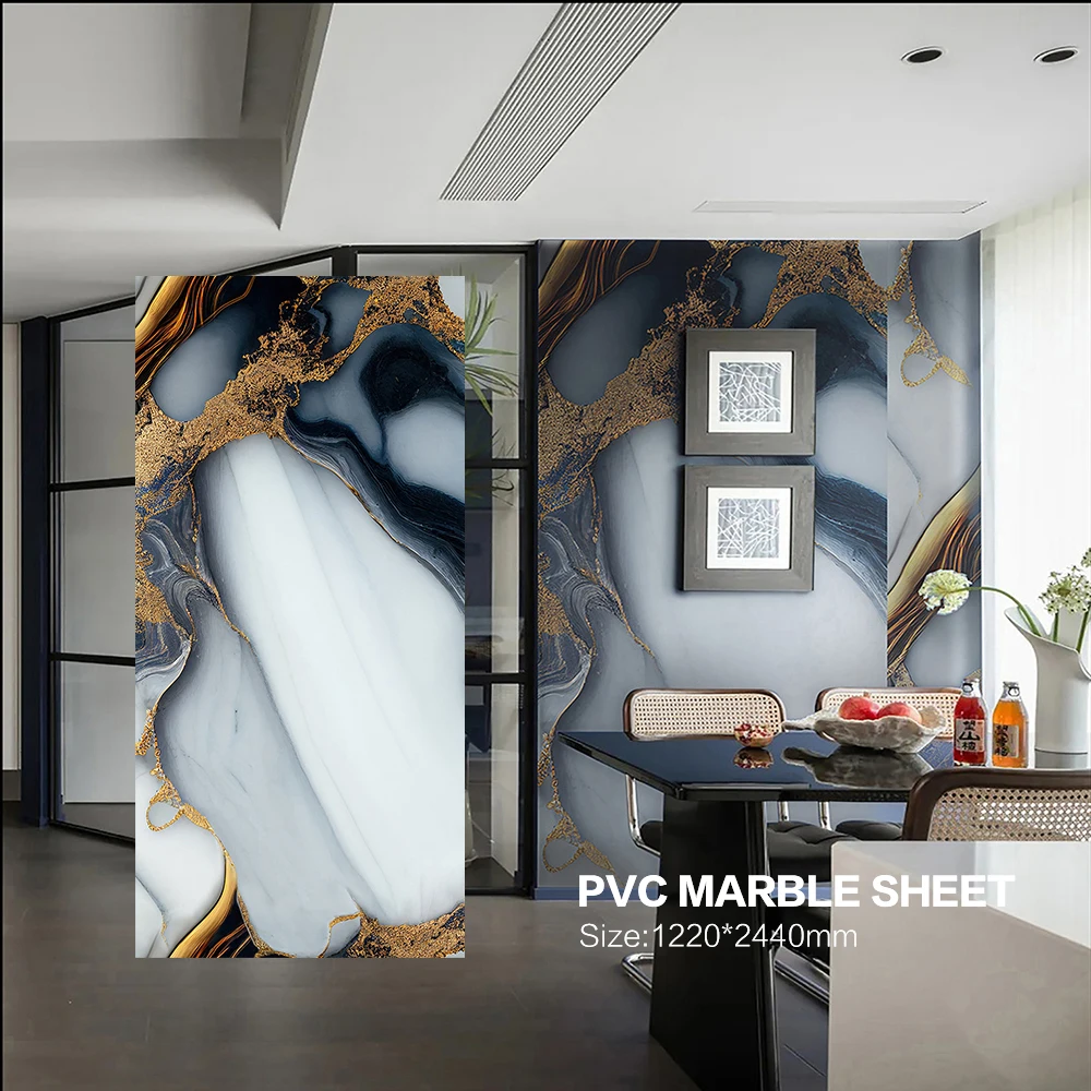 High Toughness Easy Fabricate Custom Size Polyvinyl Chloride UV Wall Panel Interior Decorative Panels