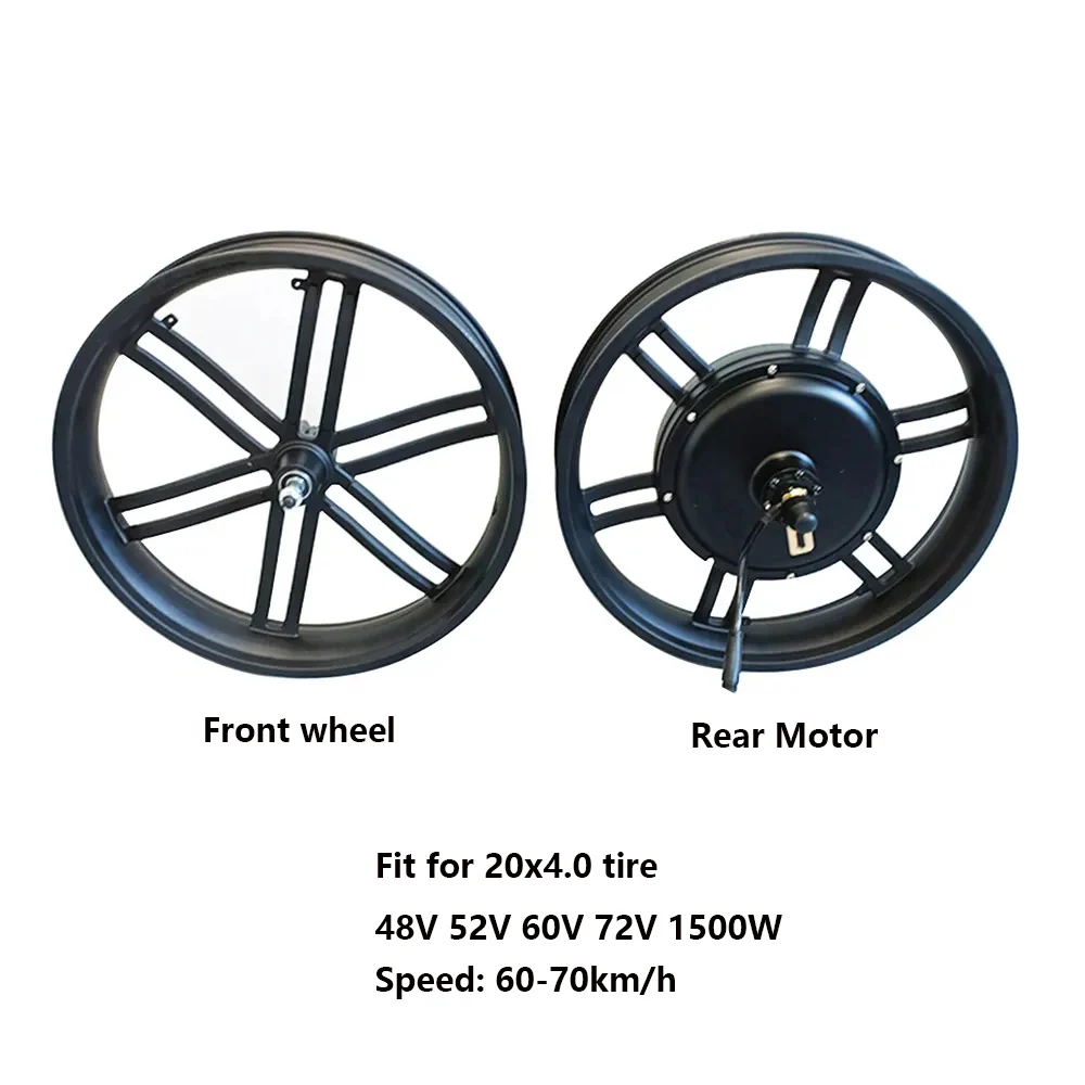 20x4 Inch Gearless 48V-72V 1500W off-Road E-Bike Motor