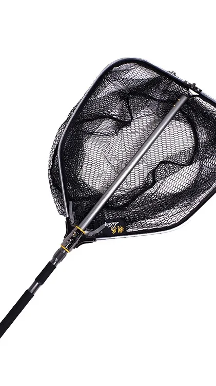 china telescopic stainless steel fishing net manufacturers NEW OEM 2.16m Large China Supplier Aluminum Abs Telescopic Foldable Landing  Fishing Net Wood Landing Nets