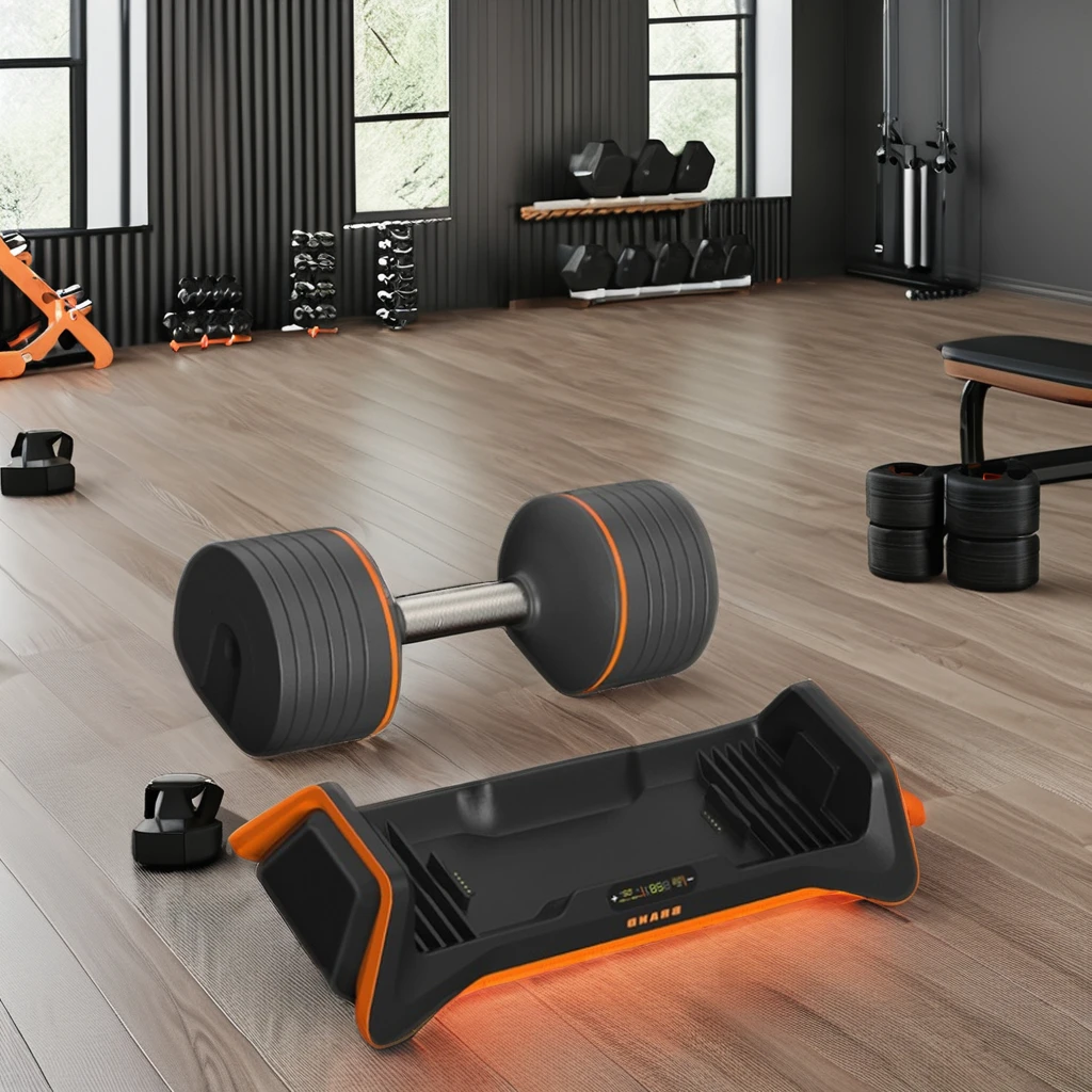 Digital Display Customizable Training Equipment for Home Gym Connectivity and Fitness Tracking Adjustable Smart Dumbbells