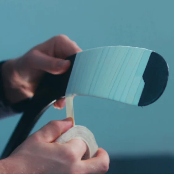 Белая Элитная лента для хоккея с логотипом на заказ