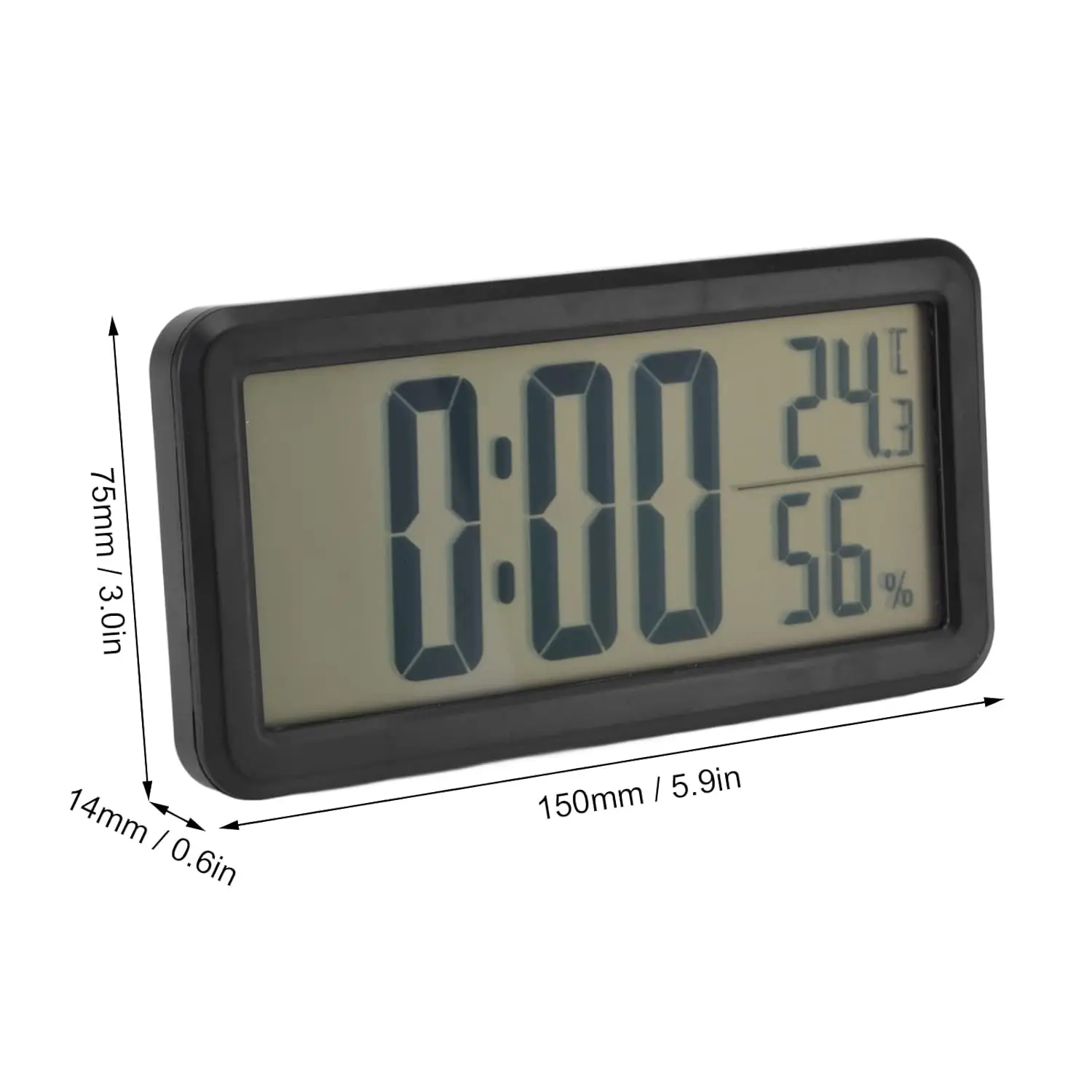 Smart Wall Mounted Battery Operated Digital Alarm Clock for Desktop for Home Office for Student Dormitory