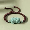 Jadeite coffee Pixiu Hand rope SL22