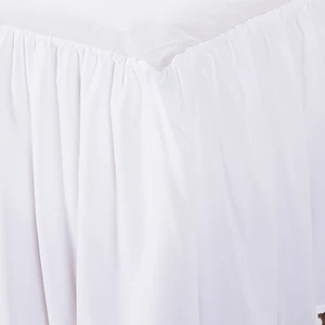 Honeymoon Hot Sell Hotel Skirting Pompom king Queen Sheet Set Bedsheets Bedding Set Bed Skirt with Ruffle