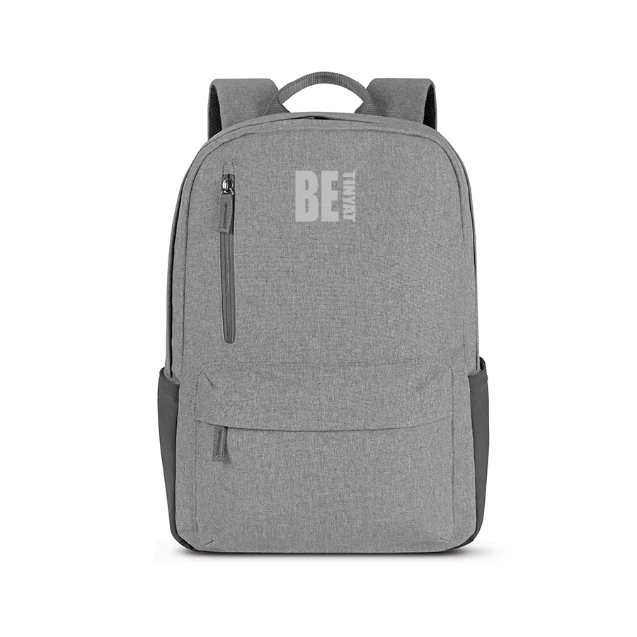TINYAT Customizable Simple Unisex Laptop Backpack with Vintage Style Color Matching and Zipper Closure