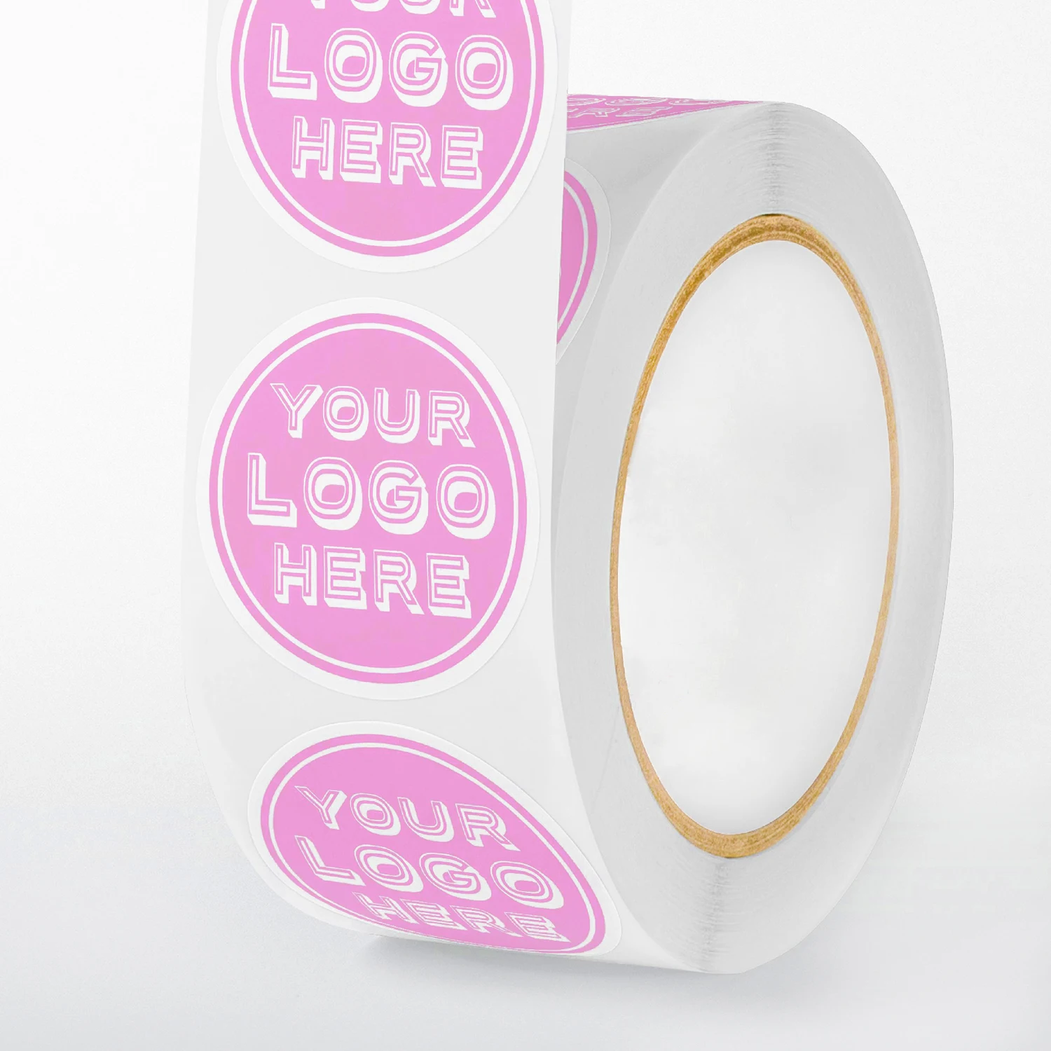 Personalized product private custom round etiquette paper vinyl adhesive waterproof sticker label printing logo sticker roll