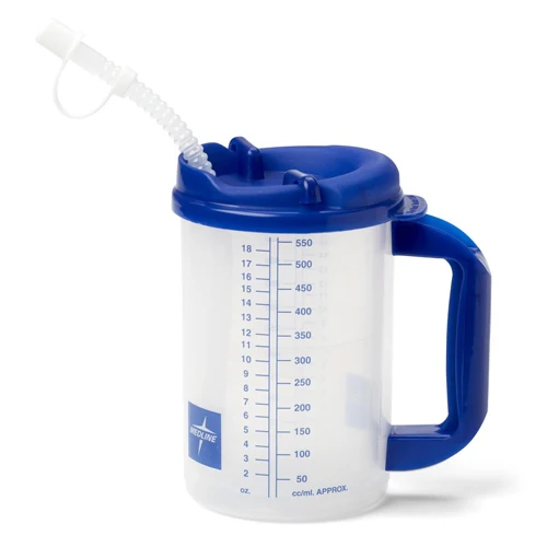 Double Wall Plastic 32 oz Insulated Travel Mugs Measurement Customized Medical Mug Patient Mug