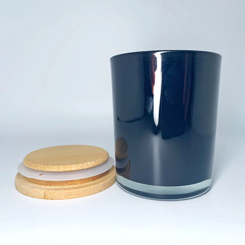 300g Customization Color Ecofriendly Ceramic White Glass Candle Jars